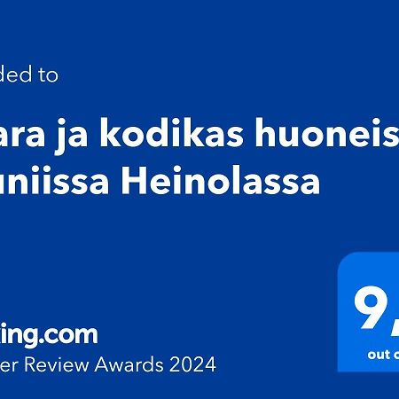 Avara Ja Kodikas Huoneisto Parvekkeella هينولا المظهر الخارجي الصورة